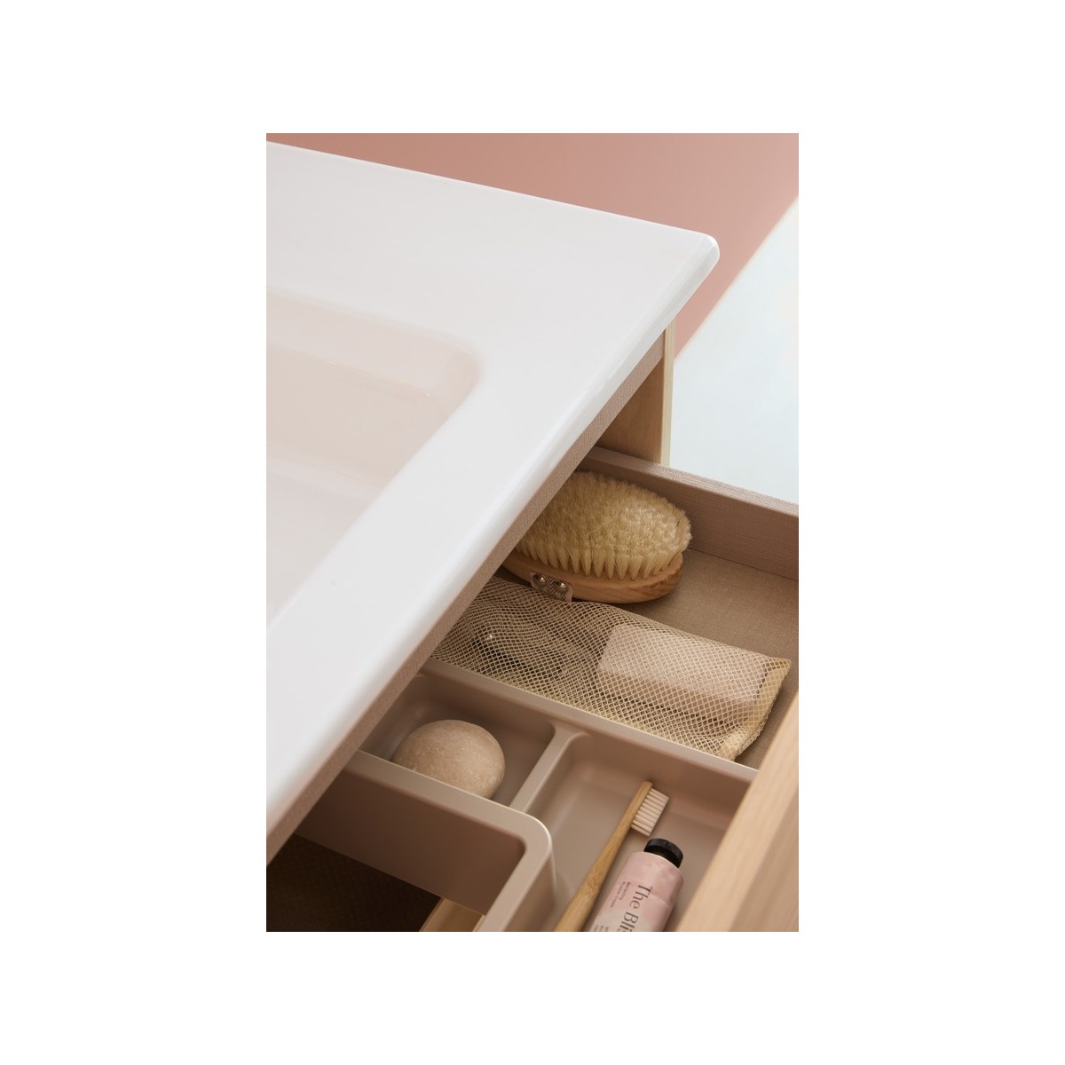 Victoria-n unik (meuble+lavabo) 3 tiroirs 1000 mm frêne clair - ROCA A852103541 