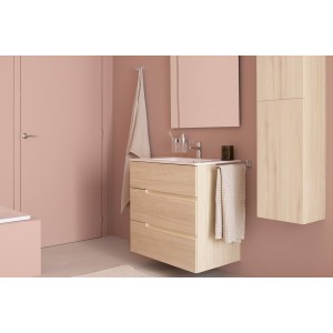 Victoria-n unik (meuble+lavabo) 3 tiroirs 1000 mm frêne clair - ROCA A852103541 