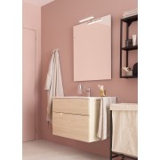 Victoria-n pack (meuble+lavabo+miroir+applique) 2 tiroirs 1000 mm frêne clair - ROCA A852108541 