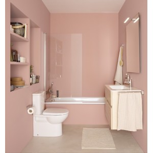 Victoria-n pack (meuble+lavabo+miroir+applique) 2 tiroirs 1000 mm frêne clair - ROCA A852108541 