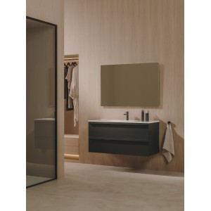 Volia unik meuble 2 tiroirs onyx mat et lavabo en céramique onyx mat 1200 mm - ROCA A852542531 