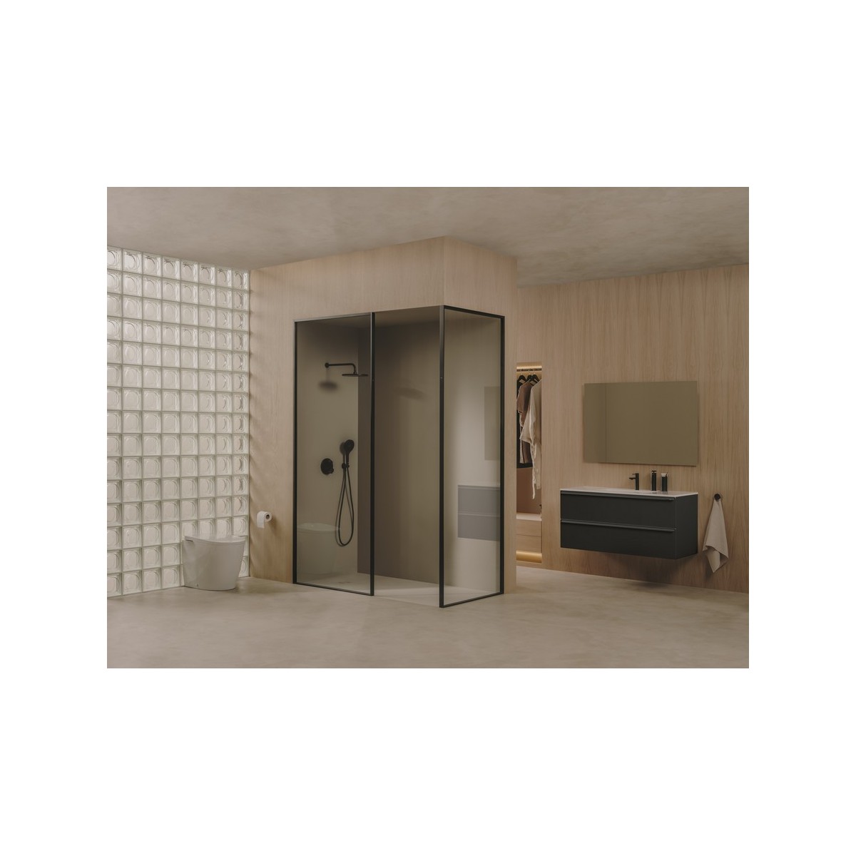 Volia unik meuble 2 tiroirs onyx mat et lavabo en céramique onyx mat 1200 mm - ROCA A852542531 
