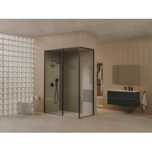 Volia unik meuble 2 tiroirs onyx mat et lavabo en céramique onyx mat 1200 mm - ROCA A852542531 
