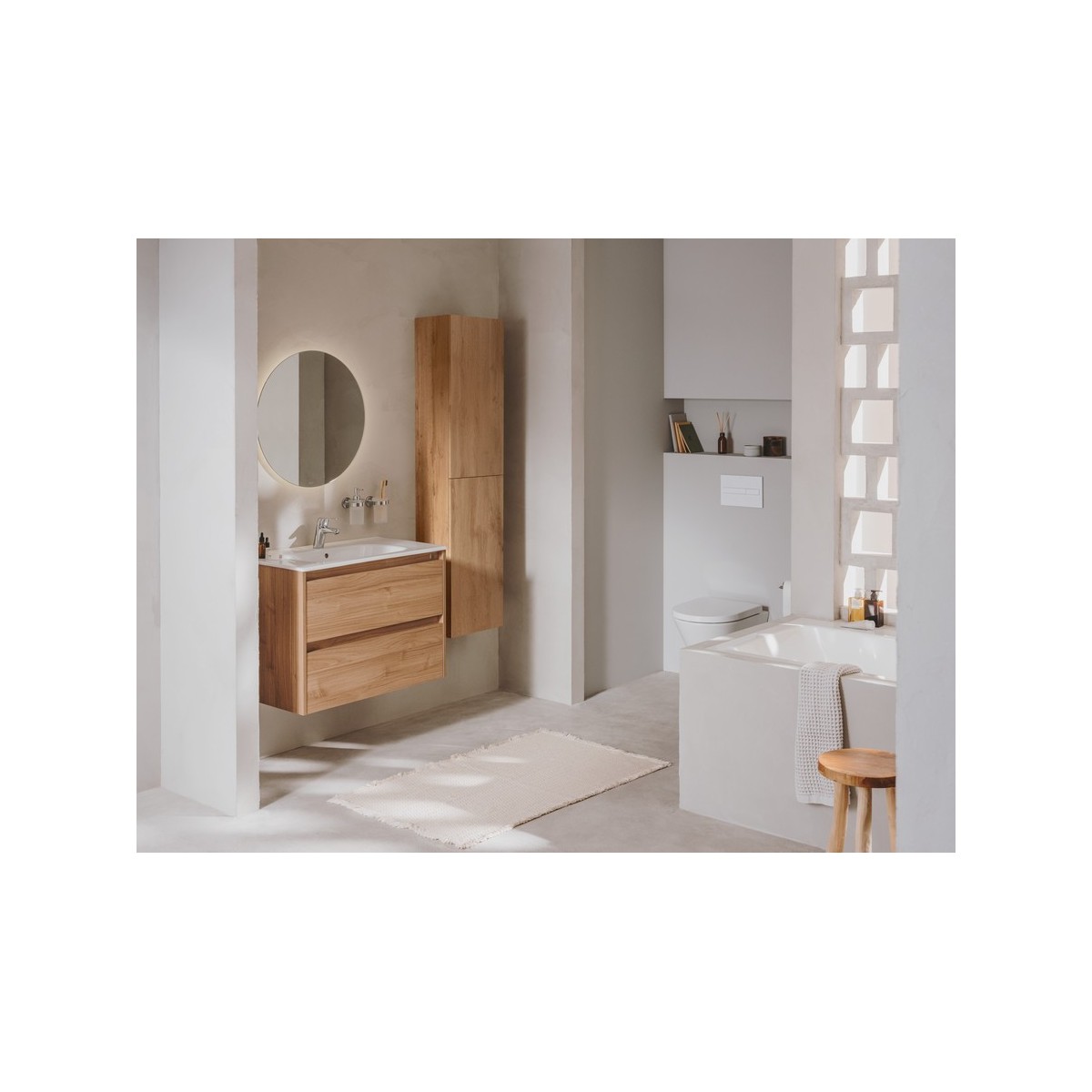 Extra colonne 2 portes 150x35x25 vert sauge - ROCA A857702564 