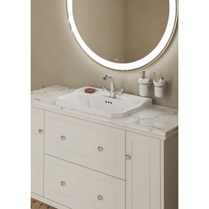 Carmen meuble pour vasque à encastrer de 600 mm base 1300 mm blanc mat - ROCA A858088509 