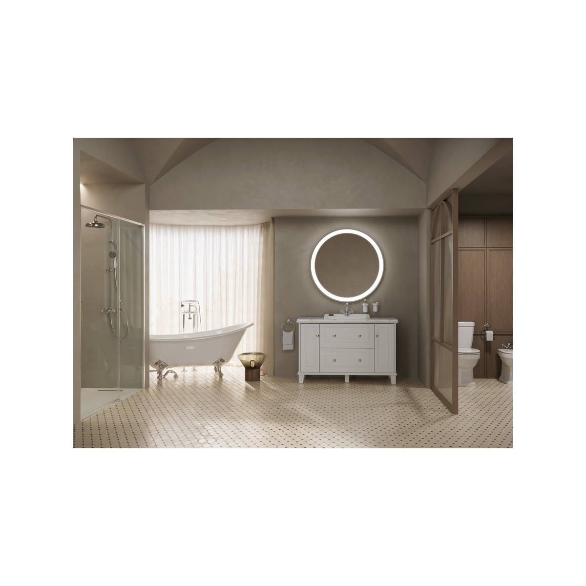 Carmen meuble pour vasque à encastrer de 600 mm base 1300 mm blanc mat - ROCA A858088509 