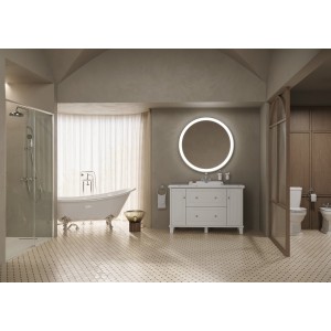 Carmen meuble pour vasque à encastrer de 600 mm base 1300 mm blanc mat - ROCA A858088509 