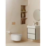 Ps3 double pour bâti-support duplo s rose gold - ROCA A8902233RG 