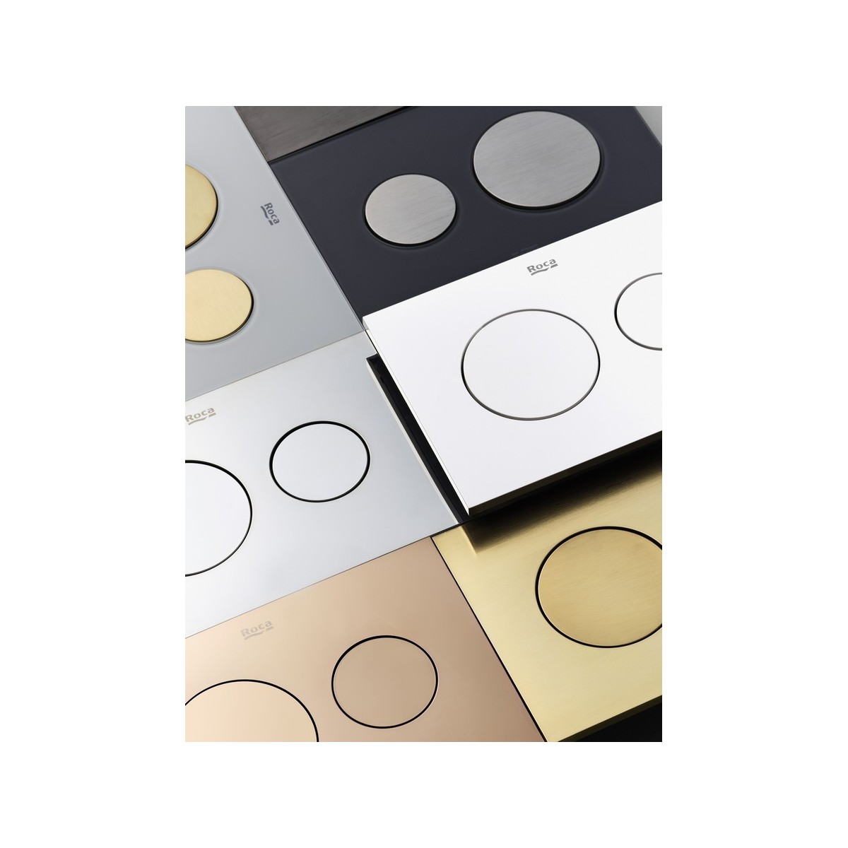 Ps3 boutons pour combiner avec panneau frontal ps3 acier inoxydable brossé - ROCA A890423304 