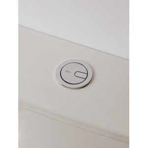 Bouton poussoir mécanisme double chasse ø48 et ø58 et trou d'encastrement ø50 - ROCA AH0011300R 