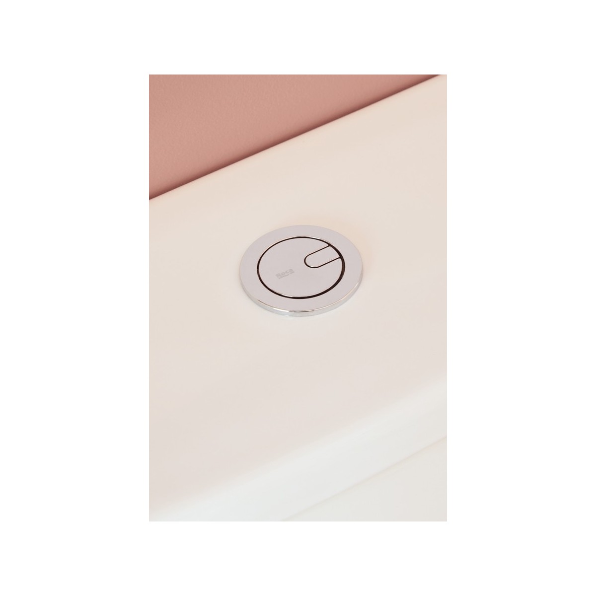 Bouton poussoir mécanisme double chasse ø48 et ø58 et trou d'encastrement ø50 - ROCA AH0011300R 