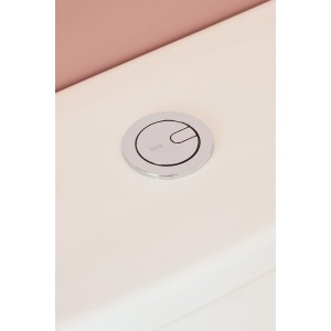 Bouton poussoir mécanisme double chasse ø48 et ø58 et trou d'encastrement ø50 - ROCA AH0011300R 