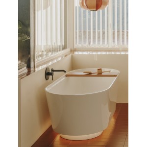 Tura baign îlot stonex vid clic-clac trop-plein tablette 170x75 blanc - ROCA A248671000 