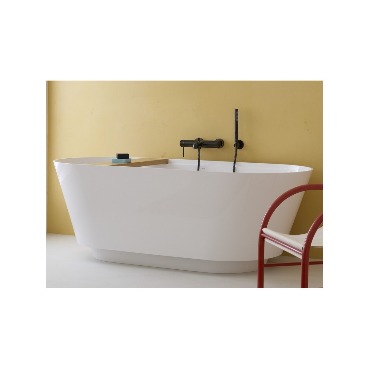 Tura baign îlot stonex vid clic-clac trop-plein tablette 170x75 blanc - ROCA A248671000 