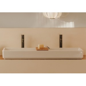 Tura lav mural percé 2 t 1000x430mm blanc brillant - ROCA A327699000 