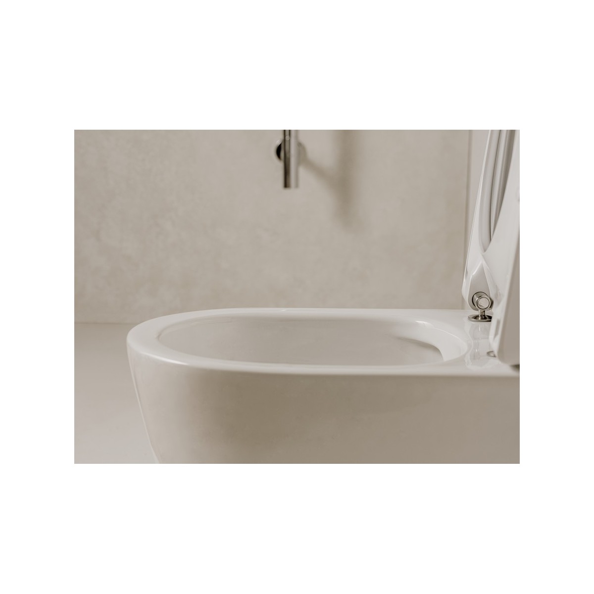 Cuvette au sol rimless Round Dual Ona Blanc - Roca A342688000 