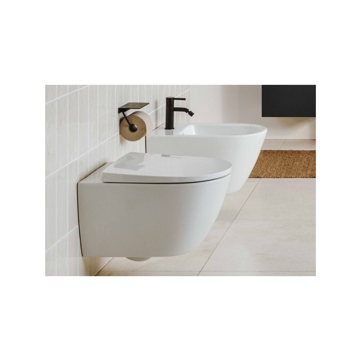 WC suspendu Ona Rimless blanc mat ROCA A346687620
