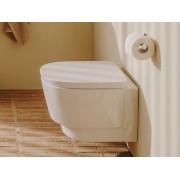 Tura cuvette de wc suspendue roca rimless® blanc brillant - ROCA A346697000 