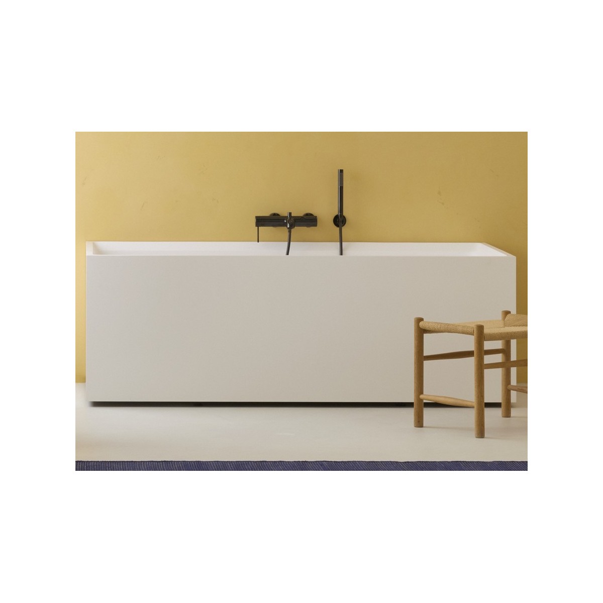 Nu mitigeur bd mural avec inverseur automatique et poignée fine titanium black - ROCA A5A023FCN0 