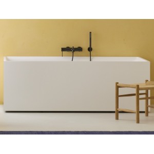 Nu mitigeur bd mural avec inverseur automatique et poignée fine titanium black - ROCA A5A023FCN0 