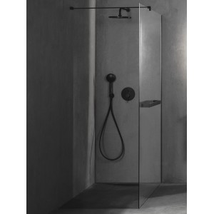 Ona Bain-Douche À Enc Sur Rocabox Inv Auto 2V Noir Mat-Roca A5A0B9Enb0 