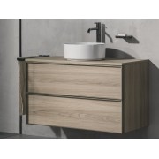 Ona Bain-Douche À Enc Sur Rocabox Inv Auto 2V Noir Mat-Roca A5A0B9Enb0 