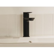 Cala Mitigeur Lavabo Corps Lisse Cold Start Noir Mat-Roca A5A326Enb0 