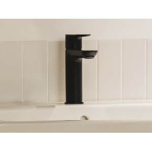 Cala Mitigeur Lavabo Corps Lisse Cold Start Noir Mat-Roca A5A326Enb0 