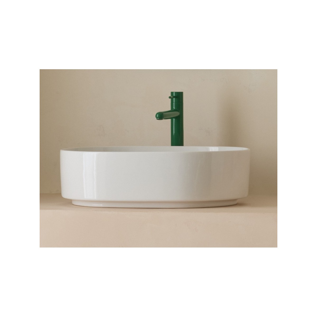 Nu mitigeur lav "xl" corps lisse avec flexibles poignée fine vert menthe - ROCA A5A343FP20 