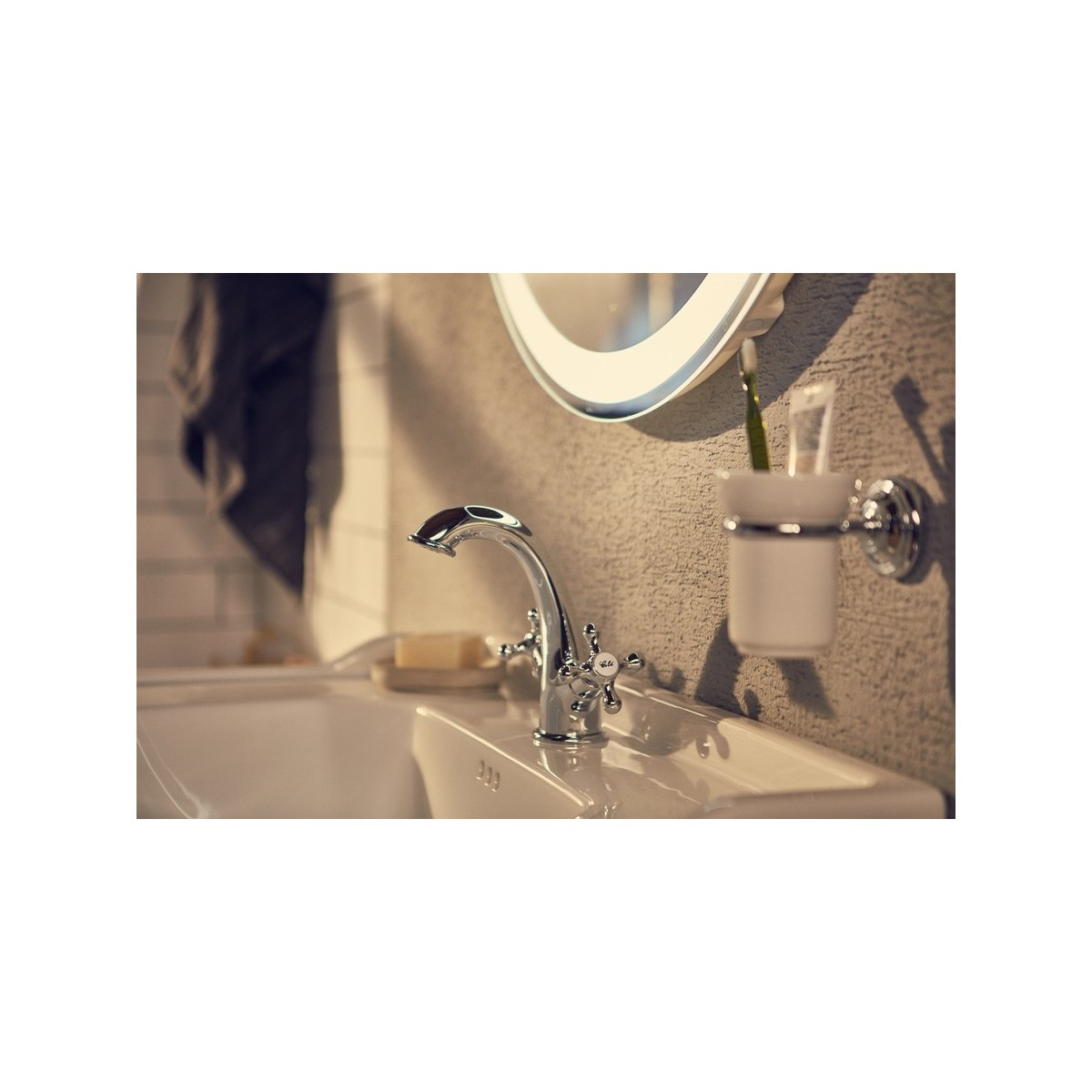 Mélangeur lavabo avec vidage clic-clac Chrome CARMEN - ROCA A5A3A4BC00 