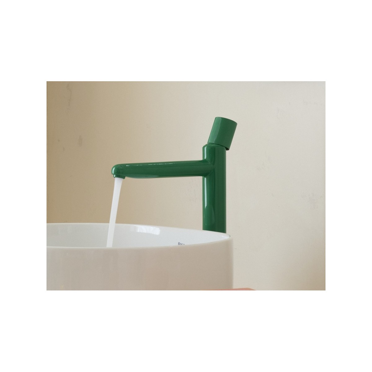 Nu mit lavabo "xl" corps lisse poignée cannelée vert menthe - ROCA A5A3C3FP20 