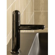 Nu mitigeur lavabo "s" corps lisse poignée dôme titanium black - ROCA A5A3Y3FCN0 