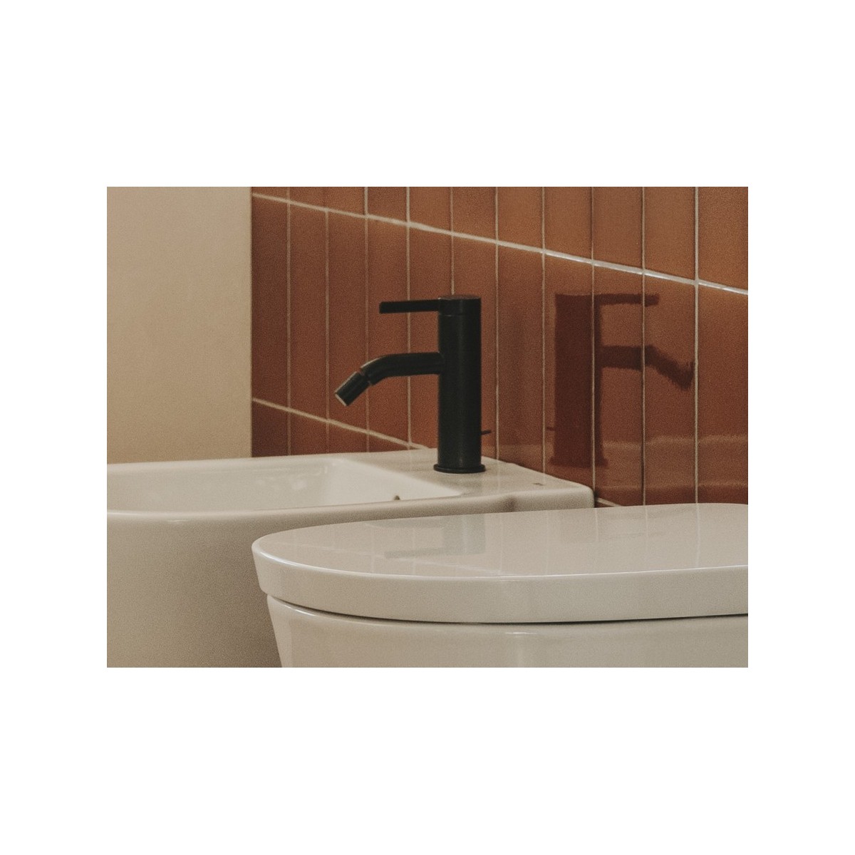 Ona Mitigeur Bidet Vid Auto Noir Mat-Roca A5A609Enb0 