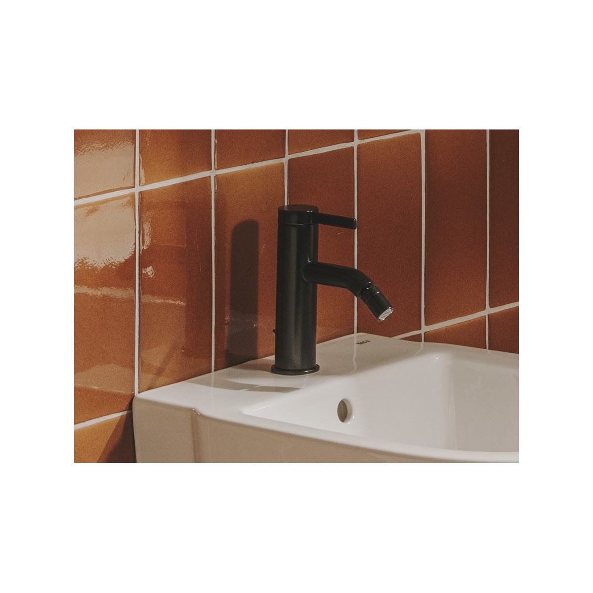 Ona Mitigeur Bidet Vid Auto Noir Mat-Roca A5A609Enb0 