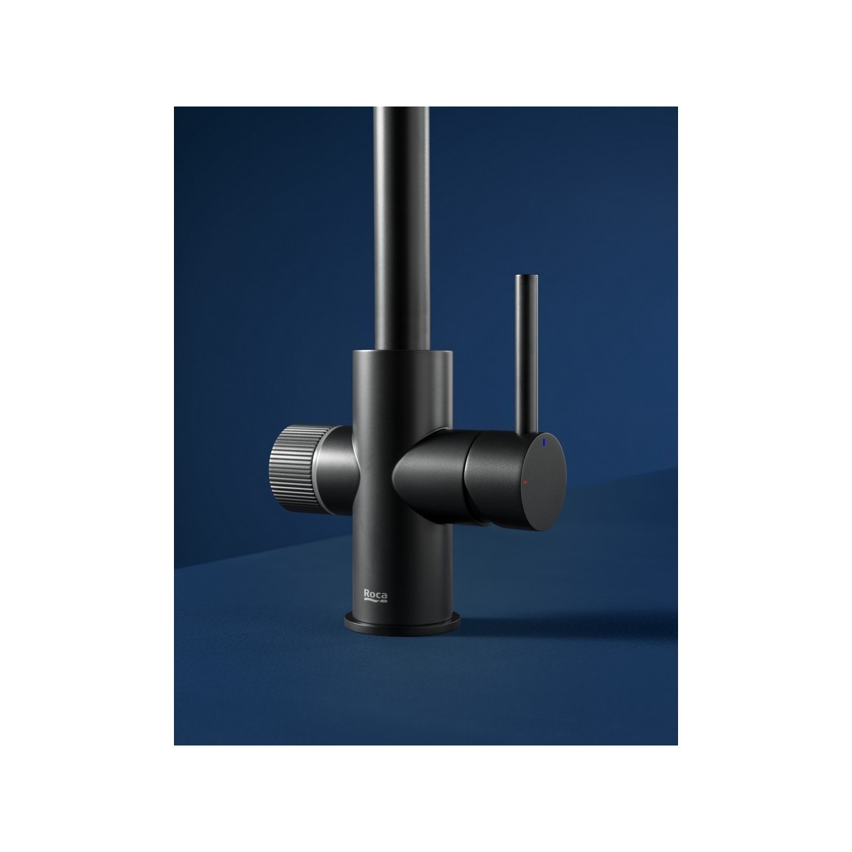 Aquafy mitigeur évier à bec tube à double sortie noir mat - ROCA A5A8C3GNB0 