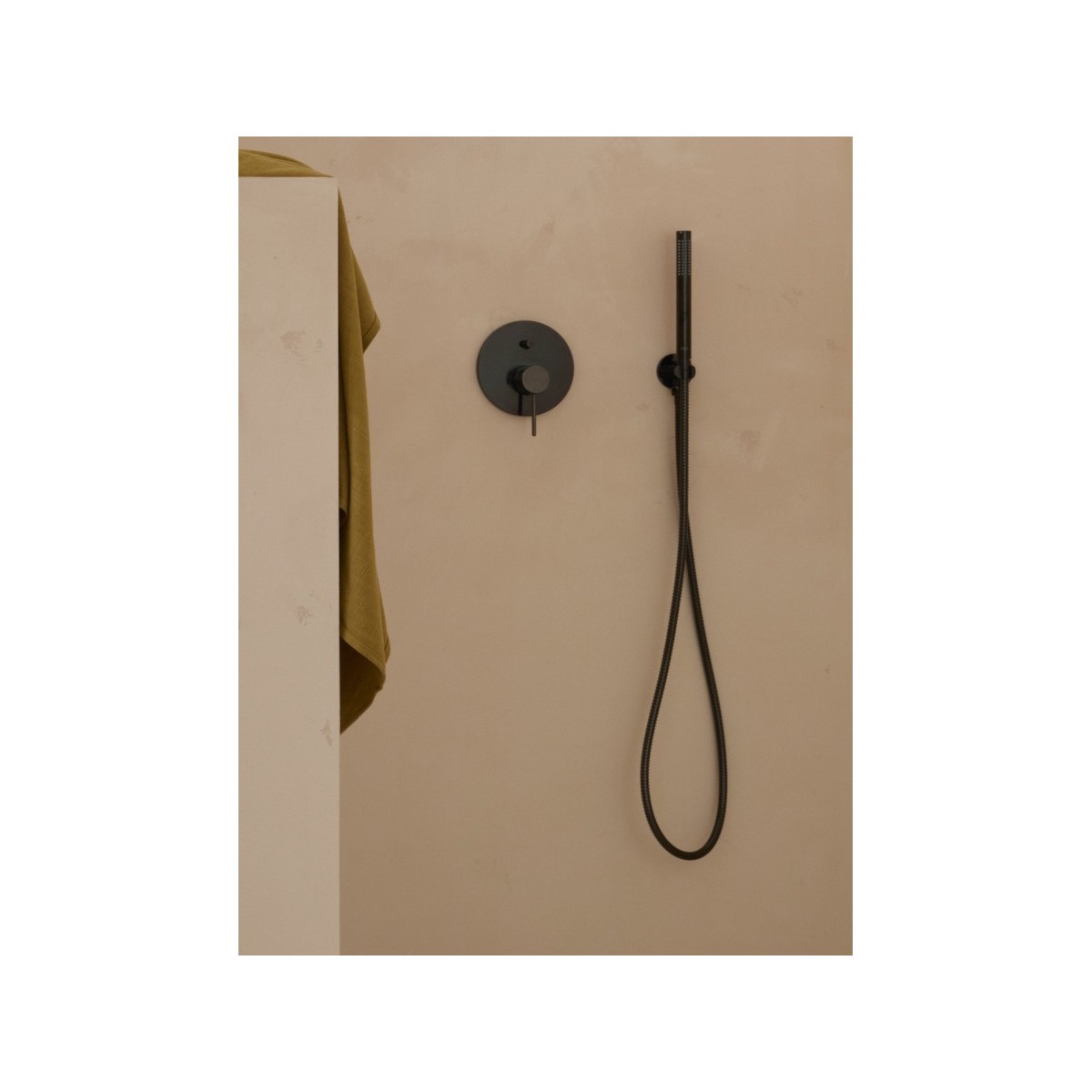 Stella stick round douchette à 1 jet rain noir mat - ROCA A5B9B61NB0 