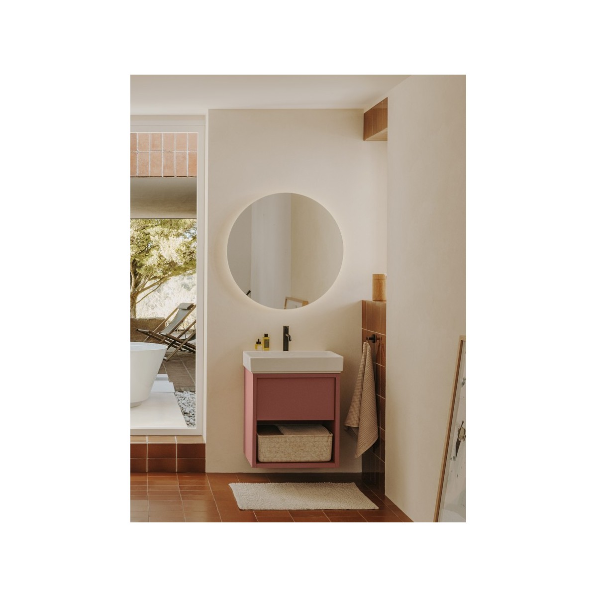 Luna Miroir Led Round Ø 800 X 25-Roca A812401000 