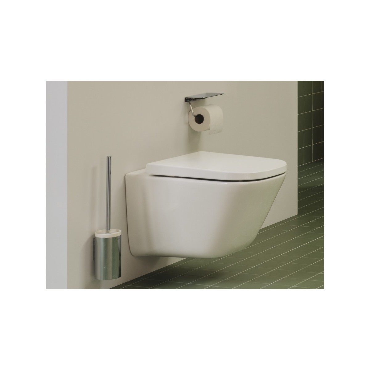 Hotel'S Round Porte-Papier Rouleau Avec Couvercle Chromé-Roca A817581C00 