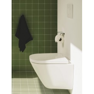 Hotel'S Round Porte-Papier Rouleau Avec Couvercle Chromé-Roca A817581C00 