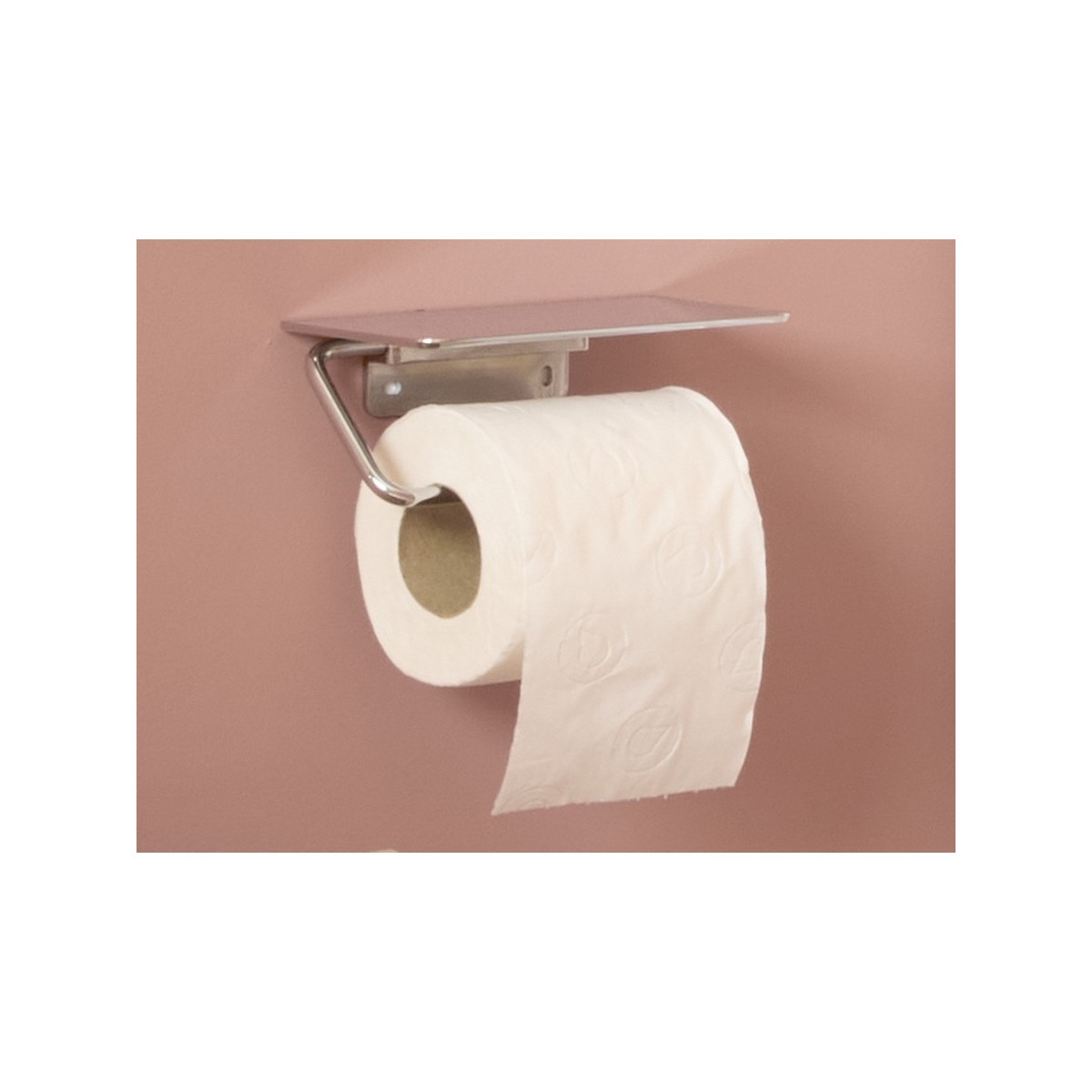 Victoria square porte-papier avec couvercle chromé - ROCA A817889C00 