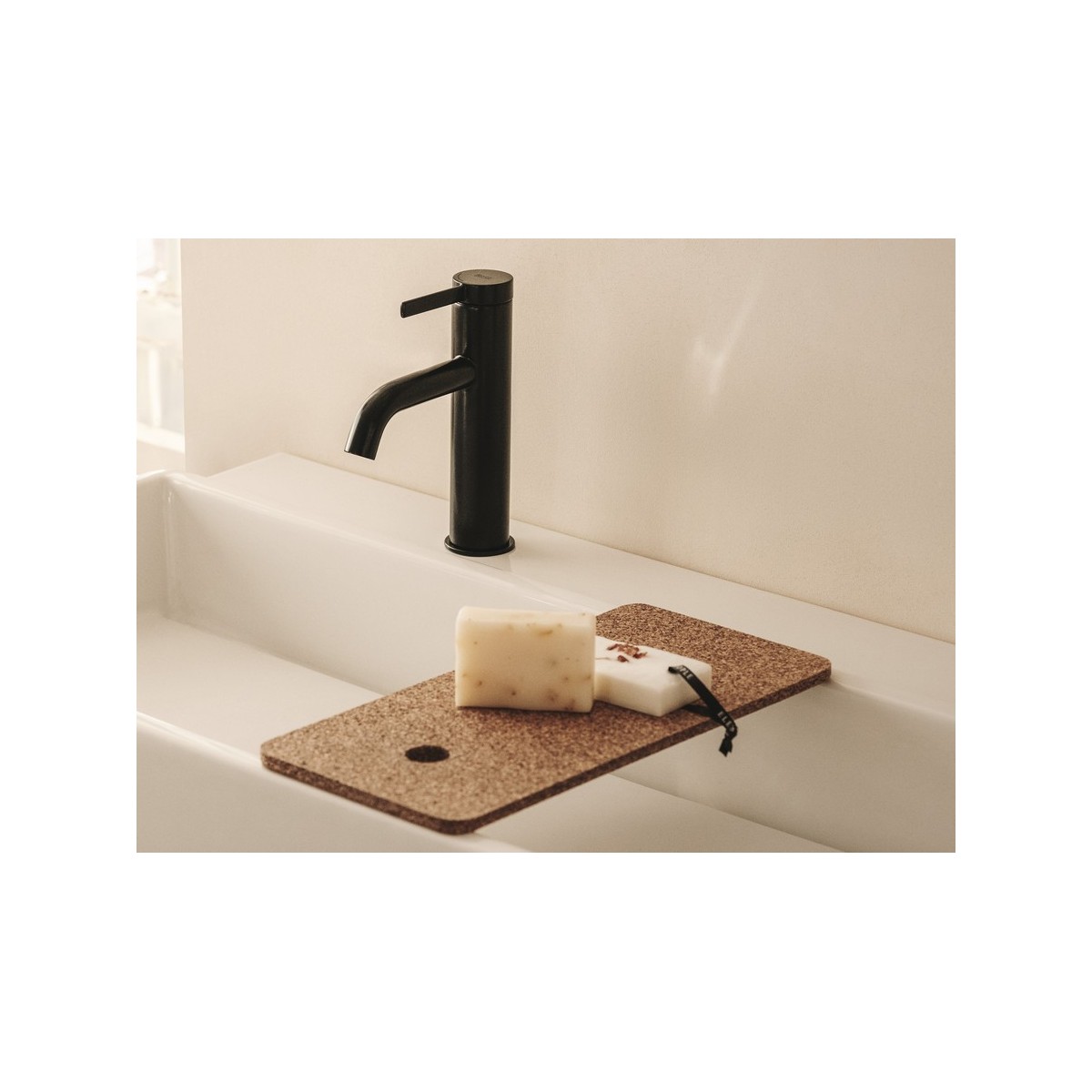 Tura petit panier en feutre recyclé avec couvercle en liège 335x165mm - ROCA A818025N10 