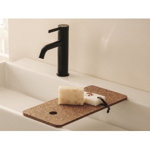 Tura petit panier en feutre recyclé avec couvercle en liège 335x165mm - ROCA A818025N10 