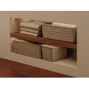 Tura petit panier en feutre recyclé avec couvercle en liège 335x165mm - ROCA A818025N10 