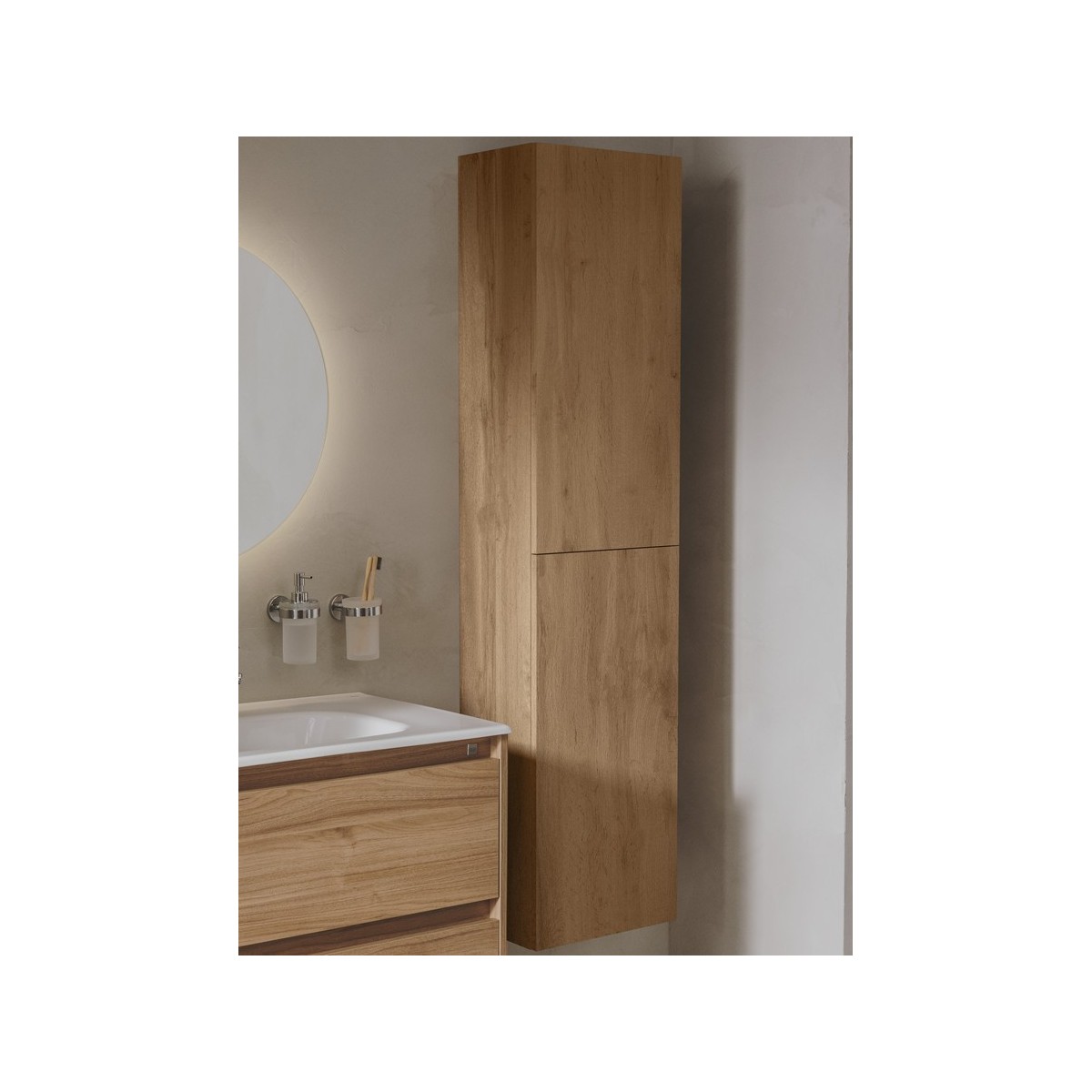 Extra colonne 2 portes 150x35x25 noyer - ROCA A857702517 