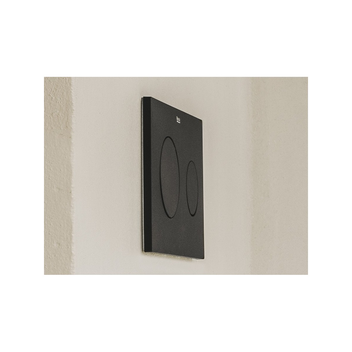 Plaque de commande avec double chasse Pl10 One Dual Noir Mat - ROCA A890189206 