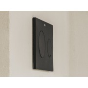 Plaque de commande avec double chasse Pl10 One Dual Noir Mat - ROCA A890189206 