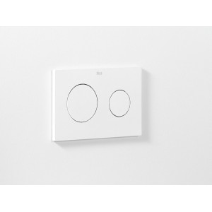 Plaque de commande avec double chasse Pl10 One Dual Blanc Mat - ROCA A890189207 