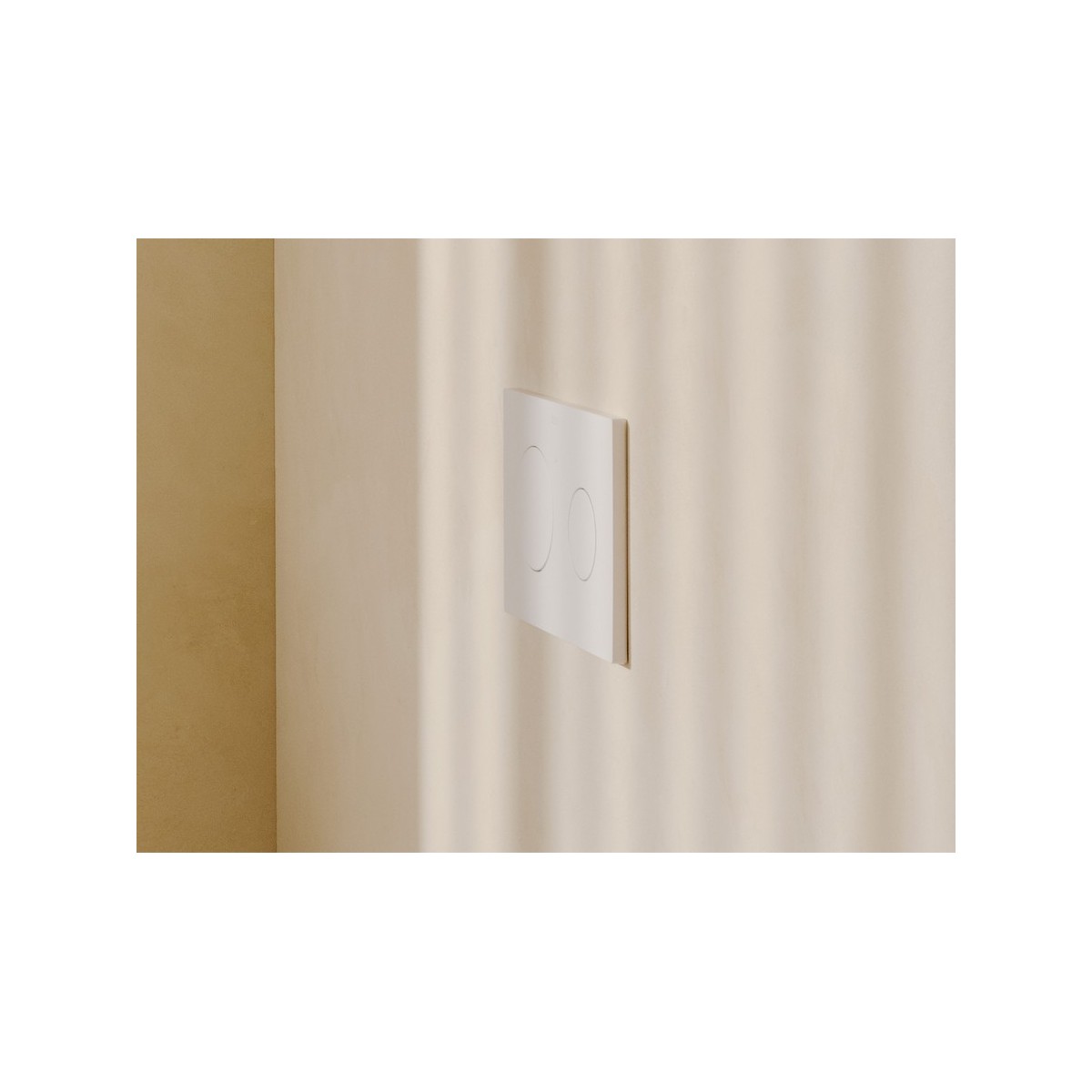 Plaque de commande avec double chasse Pl10 One Dual Blanc Mat - ROCA A890189207 