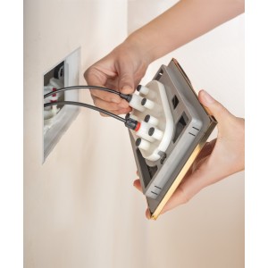 Ps3 double pour bâti-support duplo s rose gold - ROCA A8902233RG 