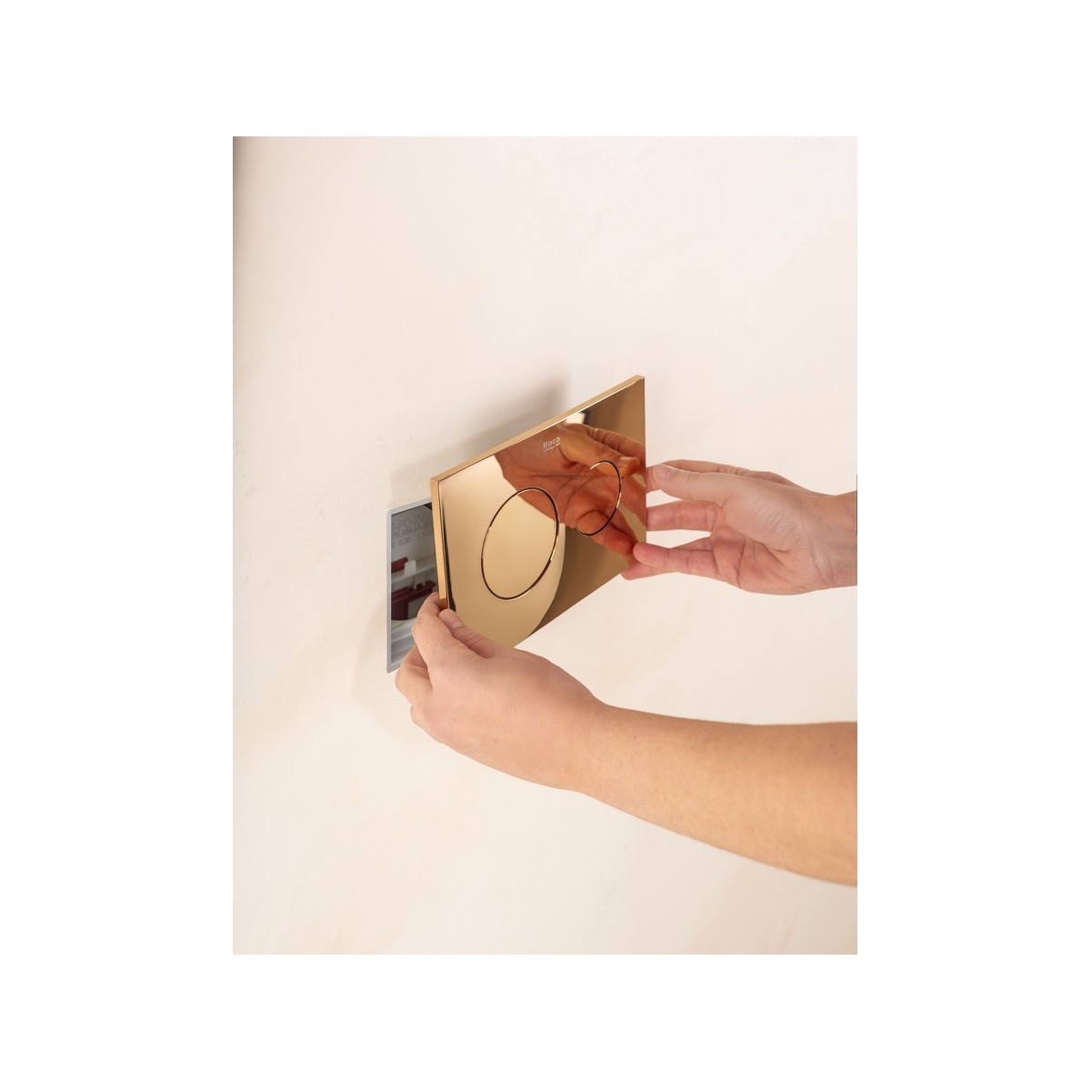 Ps3 double pour bâti-support duplo s rose gold - ROCA A8902233RG 